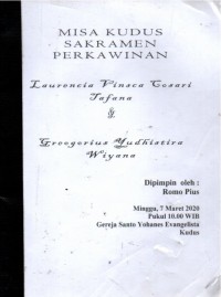 Image of Misa Kudus Sakramen Perkawinan